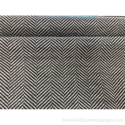 Herringbone knitted jacquard fabric